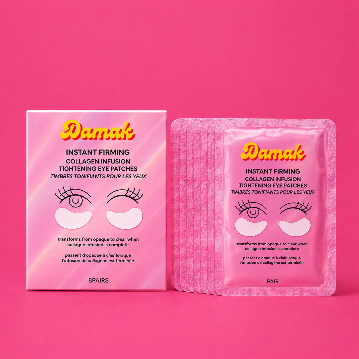 ✨ Patches Contour des Yeux au Collagène – Anti-Cernes & Anti-Poches | Damak Glow ✨