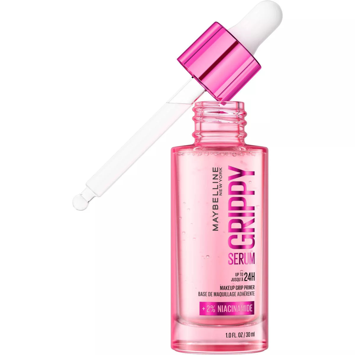 Maybelline Grippy Serum Makeup Gripping Primer with Niacinamide - 1 Fl Oz: Liquid, Recommended for Normal Skin